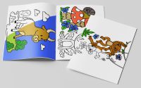 Online coloring book animals